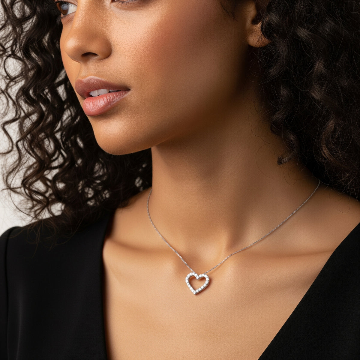 Kitty - Diamond Heart Pendant 0.60 carats. Lab Grown Diamonds — view 2