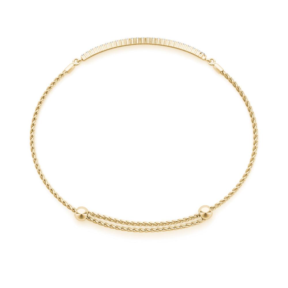Heidi - Half Carat Lab Created Diamond Bracelet | Adjustable - Monroe Yorke Diamonds