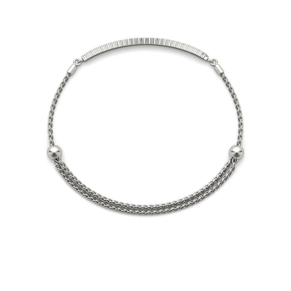 Heidi - Half Carat Lab Created Diamond Bracelet | Adjustable - Monroe Yorke Diamonds