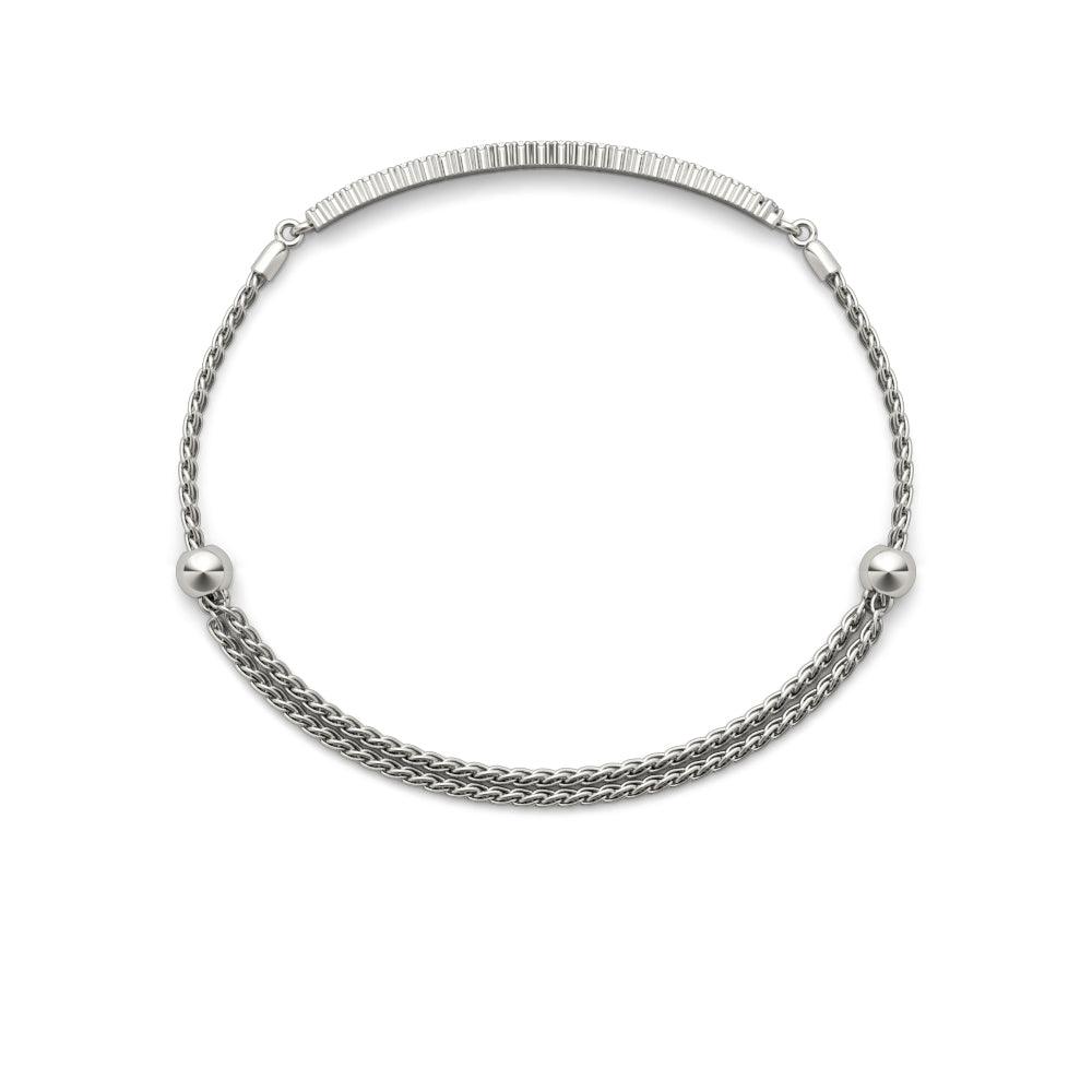 Heidi - Half Carat Lab Created Diamond Bracelet | Adjustable - Monroe Yorke Diamonds