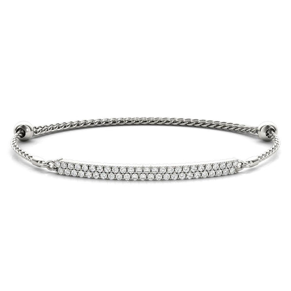 Heidi - Half Carat Lab Created Diamond Bracelet | Adjustable - Monroe Yorke Diamonds