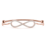 Infinity - Half Carat Diamond Tennis Bracelet with Adjustable Band - Monroe Yorke Diamonds
