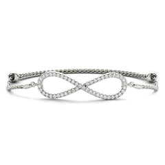 Infinity - Half Carat Diamond Tennis Bracelet with Adjustable Band - Monroe Yorke Diamonds