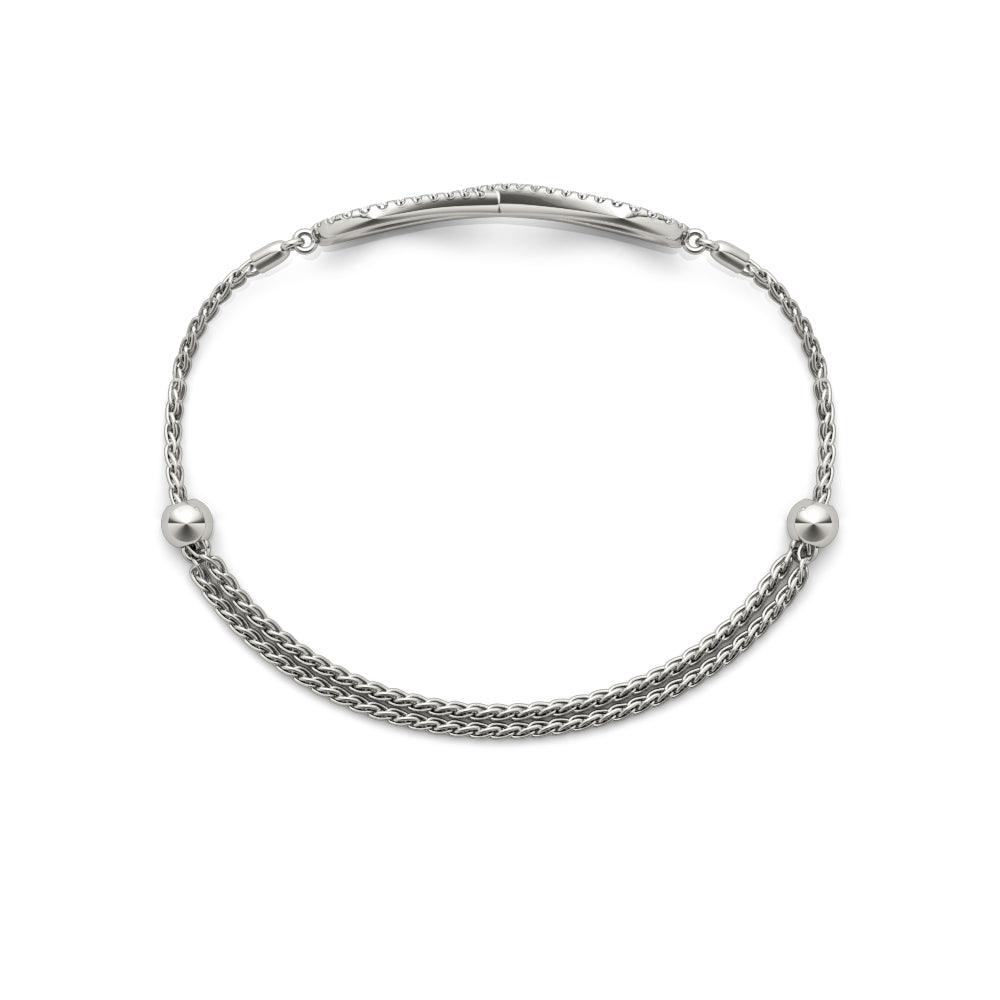 Infinity - Half Carat Diamond Tennis Bracelet with Adjustable Band - Monroe Yorke Diamonds