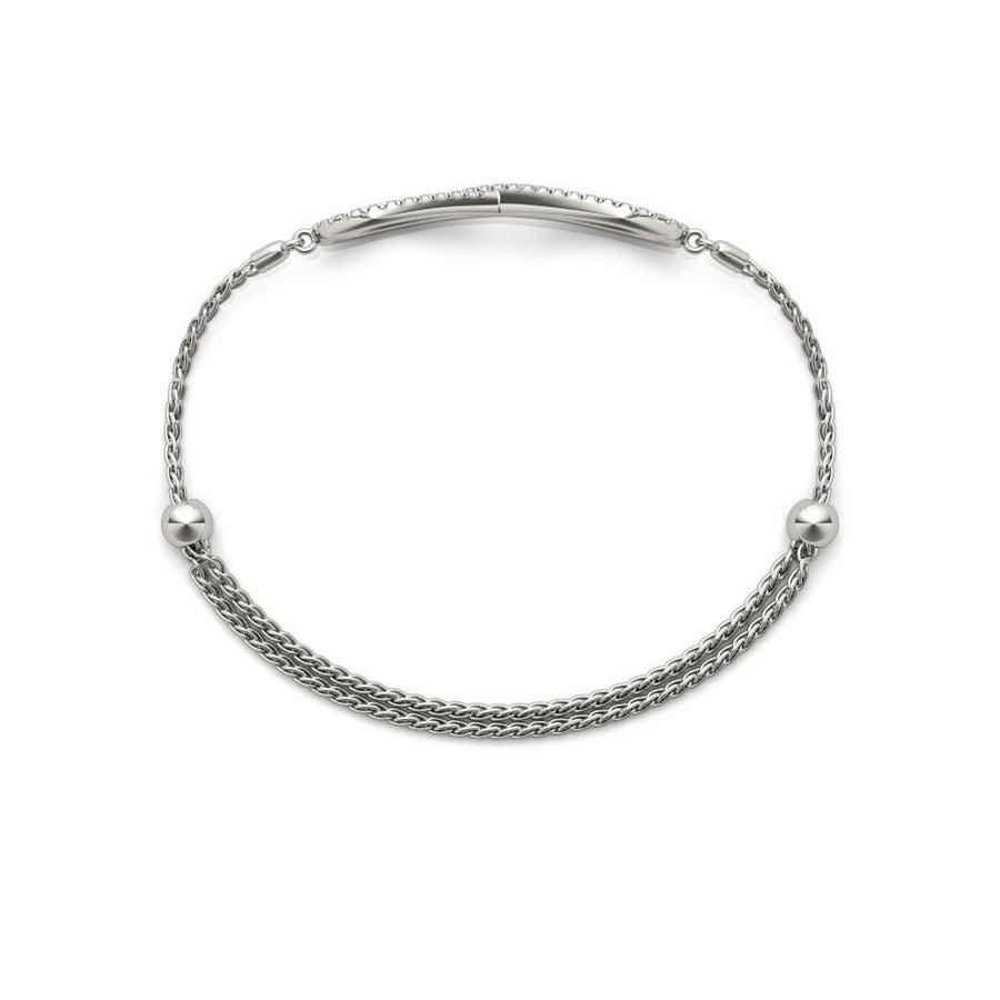 Infinity - Half Carat Diamond Tennis Bracelet with Adjustable Band