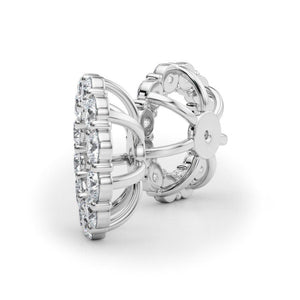 Diamond Earstud Jacket for 1.00ct Ear Stud (0.40ct), view 2