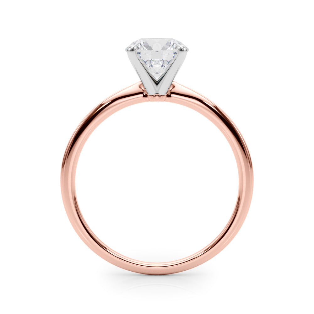 Jovie - Round Moissanite Engagement Ring — view 7