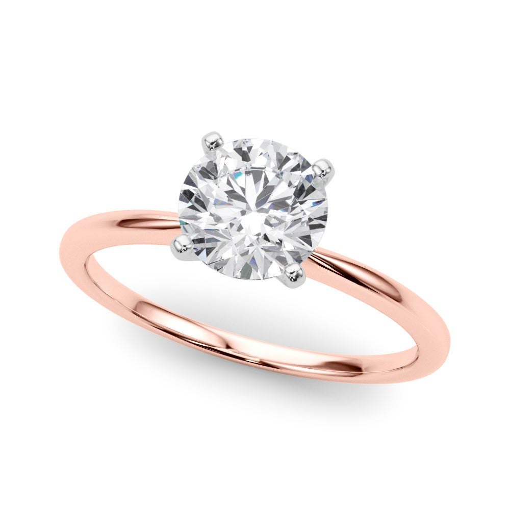 Jovie - Round Moissanite Engagement Ring — view 6