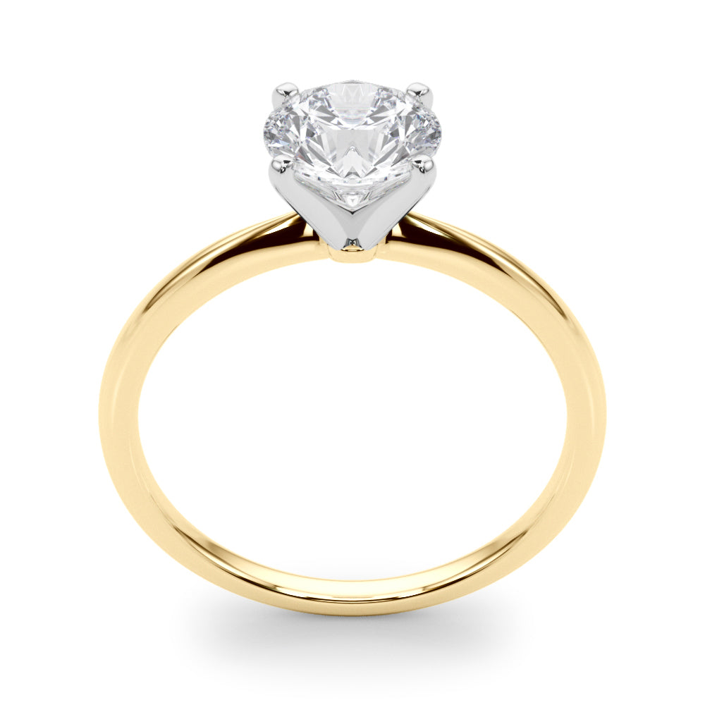 Jovie - Round Moissanite Engagement Ring — view 3