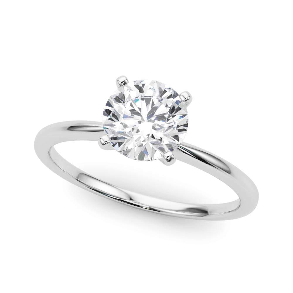 Jovie - Round Moissanite Engagement Ring — view 9