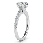 June side view showing the beautiful profile of this ring