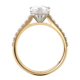 Cathedral setting of the Karly diamond ring