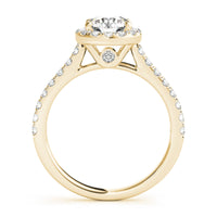 Lana — Round Lab Grown Diamond Halo Engagement Ring thumbnail 8