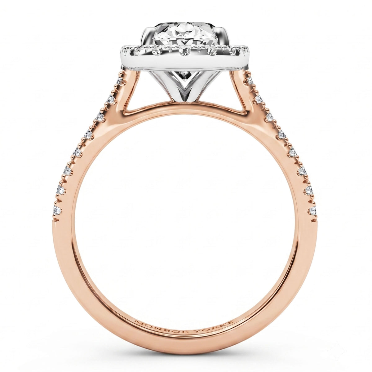 Laurel - Oval Diamond Halo Engagement Ring