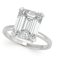 Lenore — Emerald Cut Lab Grown Diamond Solitaire Engagement Ring thumbnail 1