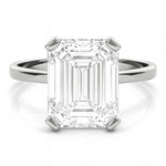 Lenore - Unparalleled luxury 4.0 Carat Emerald Cut Diamond Ring from Monroe Yorke Diamonds