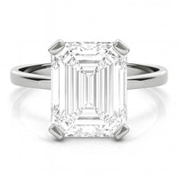 Lenore — Emerald Cut Lab Grown Diamond Solitaire Engagement Ring thumbnail 5