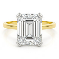Lenore — Emerald Cut Lab Grown Diamond Solitaire Engagement Ring thumbnail 8