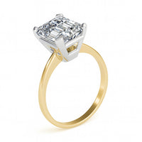 Lenore — Emerald Cut Lab Grown Diamond Solitaire Engagement Ring thumbnail 9
