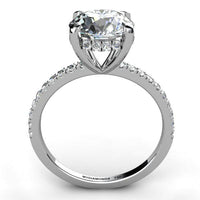 Liliana 3 Carat Lab Grown Diamond Engagement Ring. Unique Hidden Halo. Total 3.40 Carats thumbnail 2