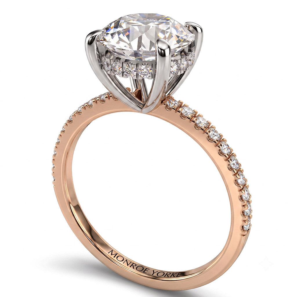 Liliana - Unique Hidden Halo Engagement Ring