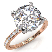 Liliana - Unique Hidden Halo Engagement Ring