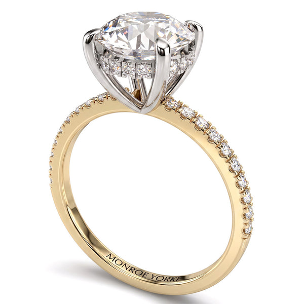 Liliana - Unique Hidden Halo Engagement Ring