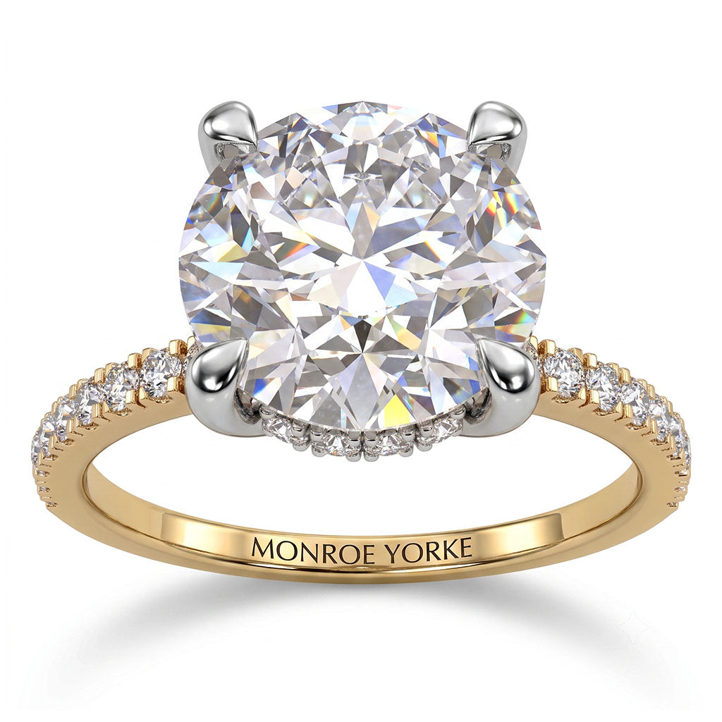 Liliana - Unique Hidden Halo Engagement Ring