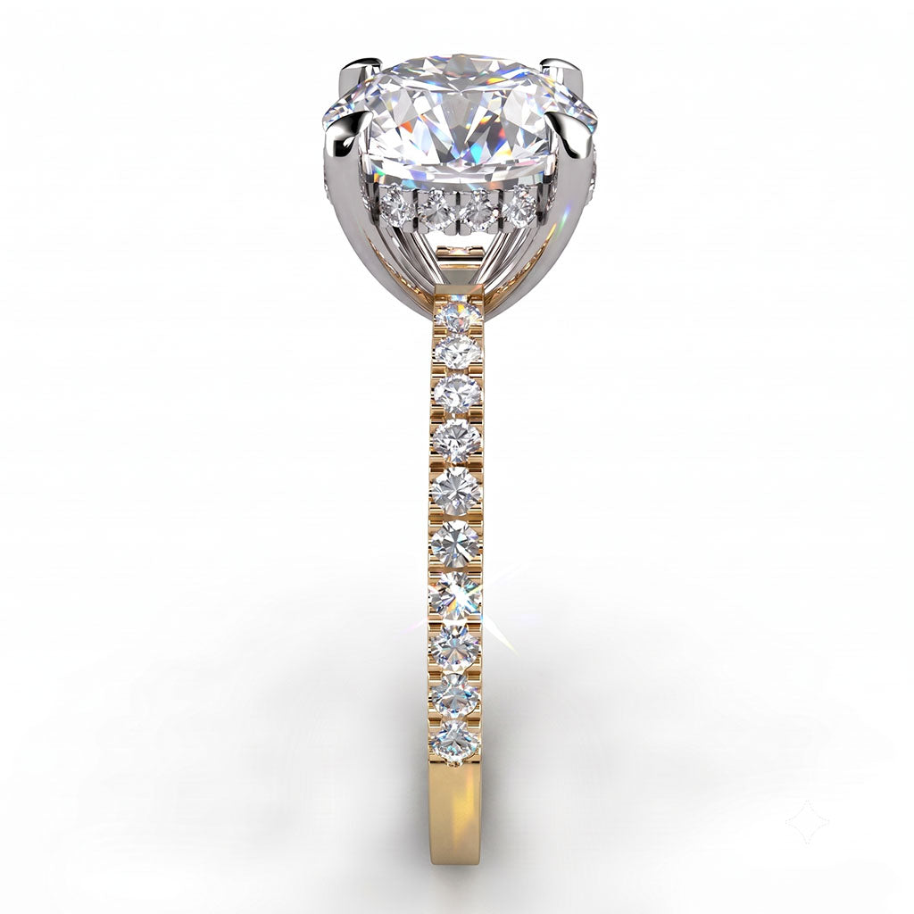 Liliana - Unique Hidden Halo Engagement Ring