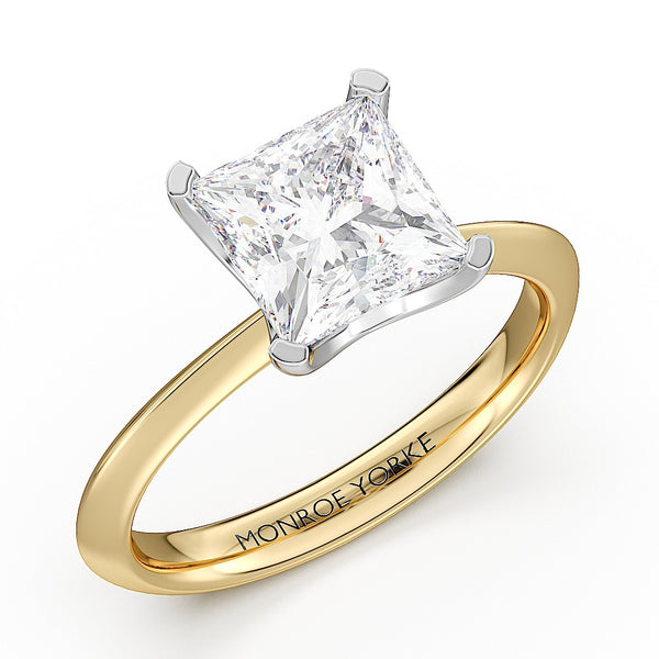 Louisa – 2 Carat Princess Cut Lab-Grown Diamond Engagement Ring | E Colour, VS2 Clarity | IGI Certified