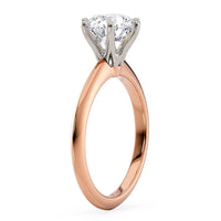 Love — Round Lab Grown Diamond Solitaire Engagement Ring thumbnail 9