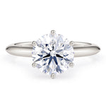 Love 2 carat lab grown round diamond engagement ring.  Lab grown diamond engagement rings from Monroe Yorke Diamonds Australia