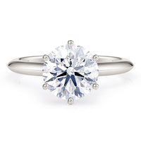 Love – Round Brilliant Solitaire Engagement Ring in White Gold thumbnail 1