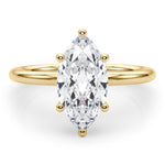 Maeve Marquise cut diamond ring in gold