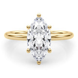 Maeve Marquise cut diamond ring in gold