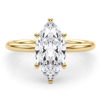 The Maeve — Marquise Lab Grown Diamond Hidden Halo Engagement Ring thumbnail 5