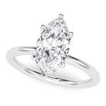 Maeve marquise cut diamond ring in white gold or platinum 