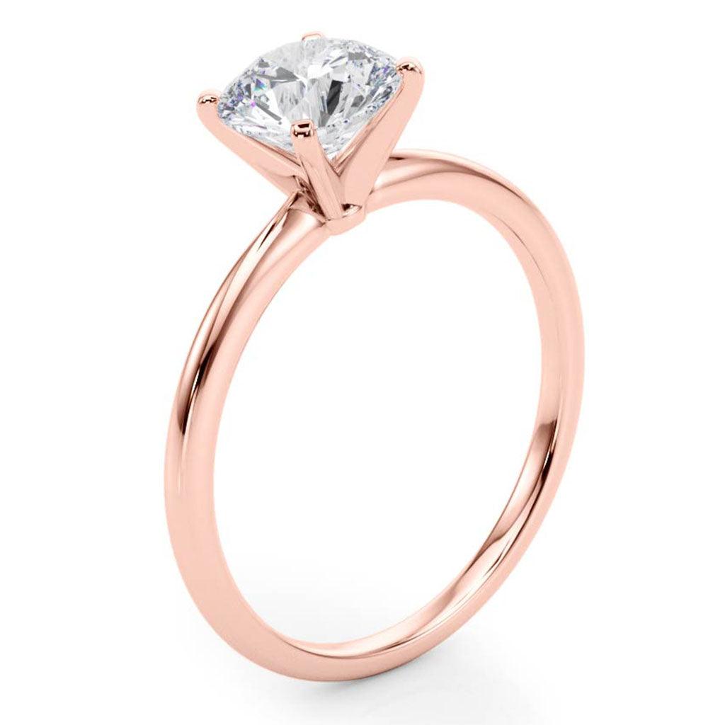 Maria - 2 Carat Diamond Solitaire Engagement Ring in Rose Gold - Monroe Yorke Diamonds