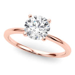 Maria - Exquisite 3 Carat Diamond Solitaire Engagement Ring in Rose Gold - Monroe Yorke Diamonds