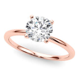 Maria - Exquisite 3 Carat Diamond Solitaire Engagement Ring in Rose Gold - Monroe Yorke Diamonds