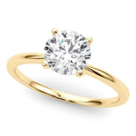 Maria - 3 Carat Diamond Solitaire Engagement Ring in Yellow Gold - Monroe Yorke Diamonds