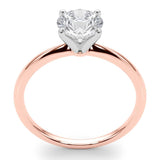 Maria - Exquisite 3 Carat Diamond Solitaire Engagement Ring in Rose Gold - Monroe Yorke Diamonds