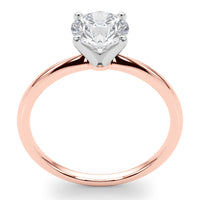 Maria - 4 Claw Solitaire Ring Setting with a Delicate Rounded Band