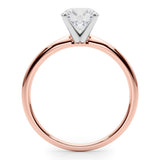 Maria - Exquisite 3 Carat Diamond Solitaire Engagement Ring in Rose Gold - Monroe Yorke Diamonds