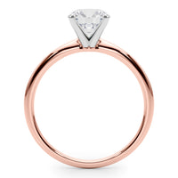 Maria - 4 Claw Solitaire Ring Setting with a Delicate Rounded Band