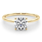 Maria - 3 Carat Diamond Solitaire Engagement Ring in Yellow Gold - Monroe Yorke Diamonds