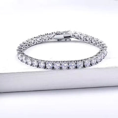 15.0 Carat Moissanite Tennis Bracelet  - 5.0mm Wide