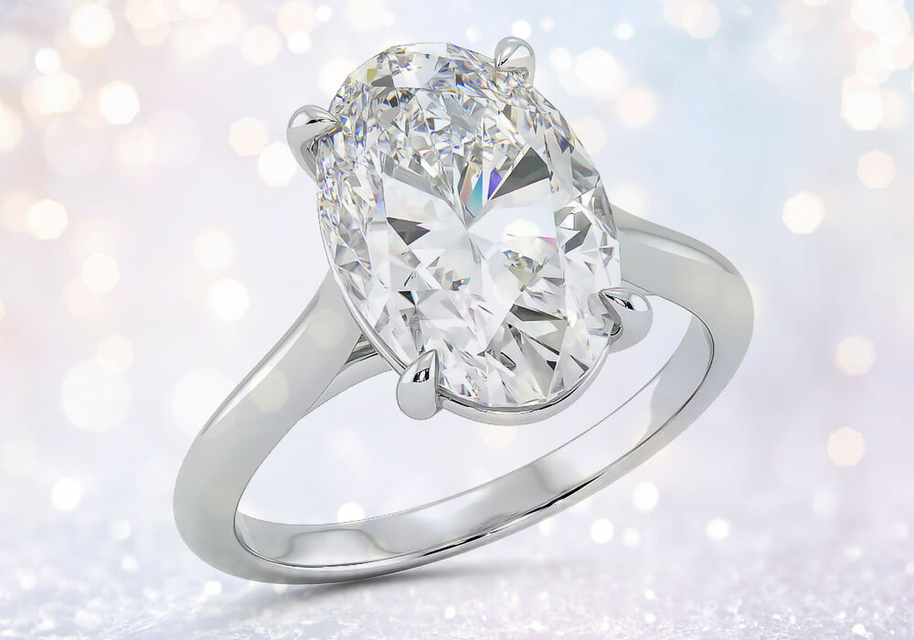 Oval diamond engagement ring - view our collection of oval diamond engagement rings