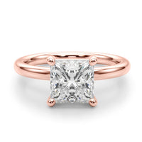 Melody — Princess Cut Lab Grown Diamond Solitaire Engagement Ring thumbnail 6