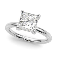 Melody — Princess Cut Lab Grown Diamond Solitaire Engagement Ring thumbnail 8